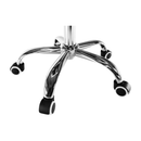 Irodai fotel, fehér/króm, ARGUS NEW