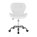 Irodai fotel, fehér/króm, ARGUS NEW