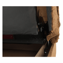 Kanapé, kinyitható rakodótérrel, szövet arany / minta, ASIA NEW