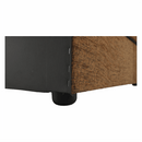 Kanapé, kinyitható rakodótérrel, szövet arany / minta, ASIA NEW