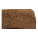 Kanapé, kinyitható rakodótérrel, szövet arany / minta, ASIA NEW