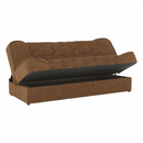 Kanapé, kinyitható rakodótérrel, szövet arany / minta, ASIA NEW