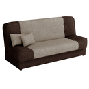Kanapé ágyfunkcióval, barna/világosbarna, ASIA NEW
