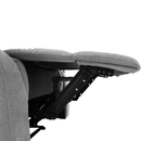 Pihentető fekvőszék, világos szürke szövet, ASKOY