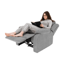 Pihentető fekvőszék, világos szürke szövet, ASKOY