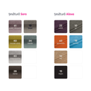 füles fotel puffal, szövet rose 18, ASTRID