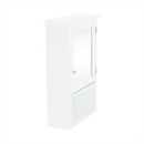 Faliszekrény tükörrel, fehér, ATENE TYP 2