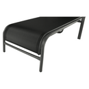 Rakásolható állítható kerti szék, fekete/szürke, ATREO