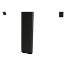 Rakásolható állítható kerti szék, fekete/szürke, ATREO