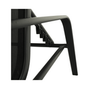 Rakásolható állítható kerti szék, fekete/szürke, ATREO