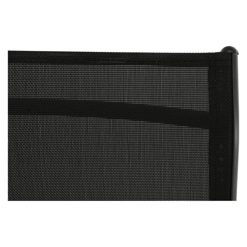 Rakásolható állítható kerti szék, fekete/szürke, ATREO