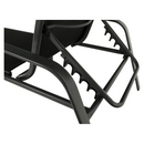 Rakásolható állítható kerti szék, fekete/szürke, ATREO