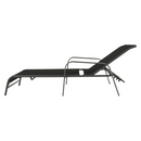 Rakásolható állítható kerti szék, fekete/szürke, ATREO