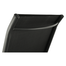 Rakásolható állítható kerti szék, fekete/szürke, ATREO