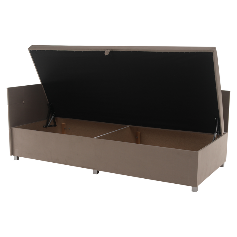 Heverő tárolóhellyel, bézses szürke, AURIA UNI