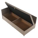 Heverő tárolóhellyel, bézses szürke, AURIA UNI