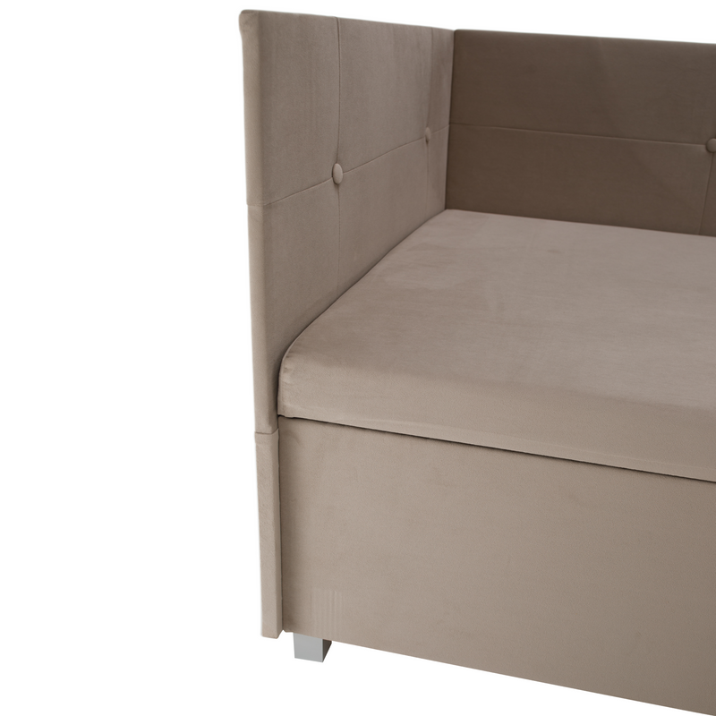 Heverő tárolóhellyel, bézses szürke, AURIA UNI