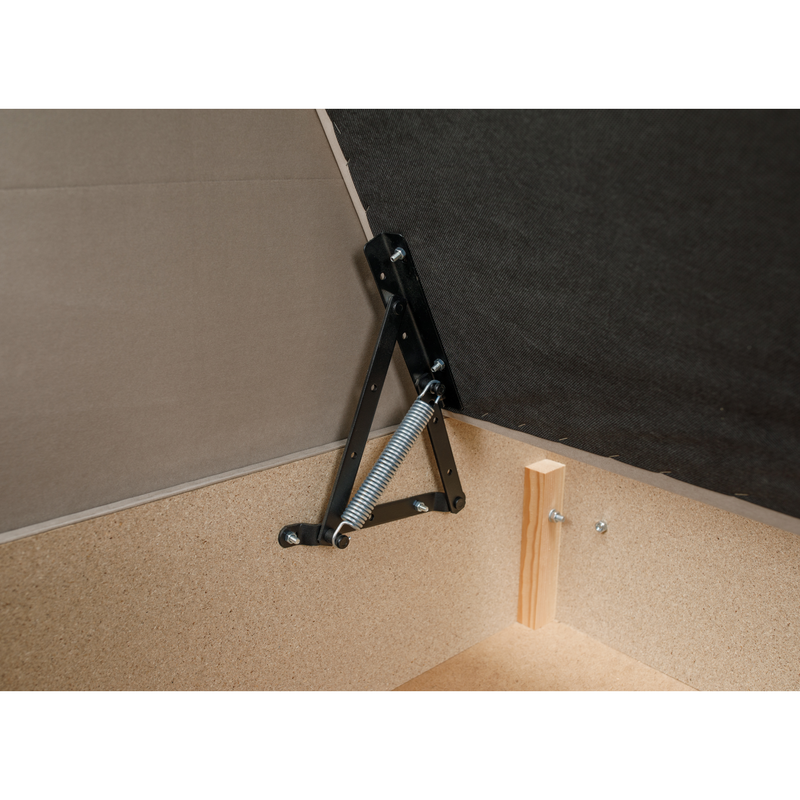 Heverő tárolóhellyel, bézses szürke, AURIA UNI