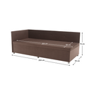 Heverő tárolóhellyel, barna Taupe, AURIA UNI