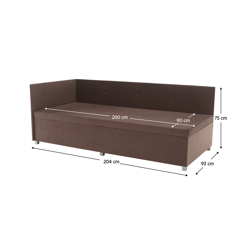 Heverő tárolóhellyel, barna Taupe, AURIA UNI