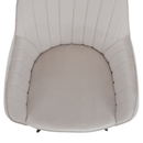 Design fotel, bézses szürke Velvet szövet, AURIL