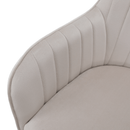 Design fotel, bézses szürke Velvet szövet, AURIL