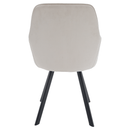 Design fotel, bézses szürke Velvet szövet, AURIL