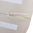 Design fotel, bézses szürke Velvet szövet, AURIL