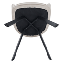 Design fotel, bézses szürke Velvet szövet, AURIL