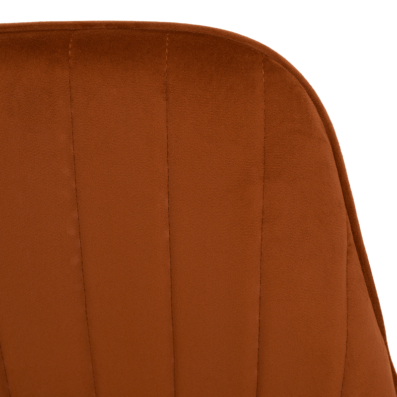 Design fotel, terrakotta Velvet szövet, AURIL
