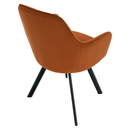 Design fotel, terrakotta Velvet szövet, AURIL