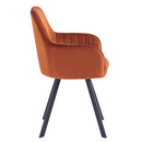 Design fotel, terrakotta Velvet szövet, AURIL