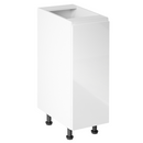 Alsószekrény, fehér/fehér extra magasfényű, jobbos, AURORA D30