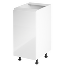 Alsószekrény, fehér/fehér extra magasfényű, balos, AURORA D40