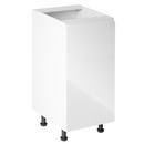 Alsószekrény, fehér/fehér extra magasfényű, jobbos, AURORA D40