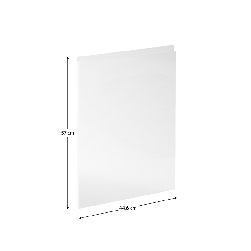 Előlap mosogatógépre, fehér extra magasfényű HG, 44,6x57, AURORA