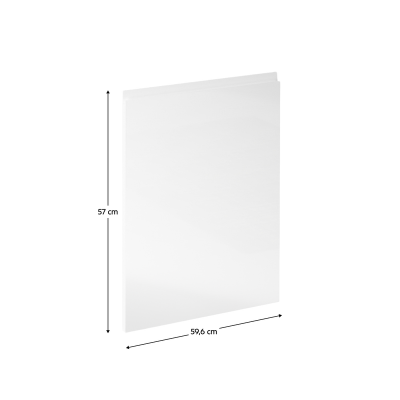 Előlap mosogatógépre, fehér extra magasfényű HG, 59,6x57, AURORA