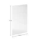 Előlap mosogatógépre, fehér extra magasfényű HG, 44,6x71,3, AURORA