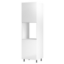 Élelmiszer szekrény, fehér/fehér extra magasfényű, bal, AURORA D60P