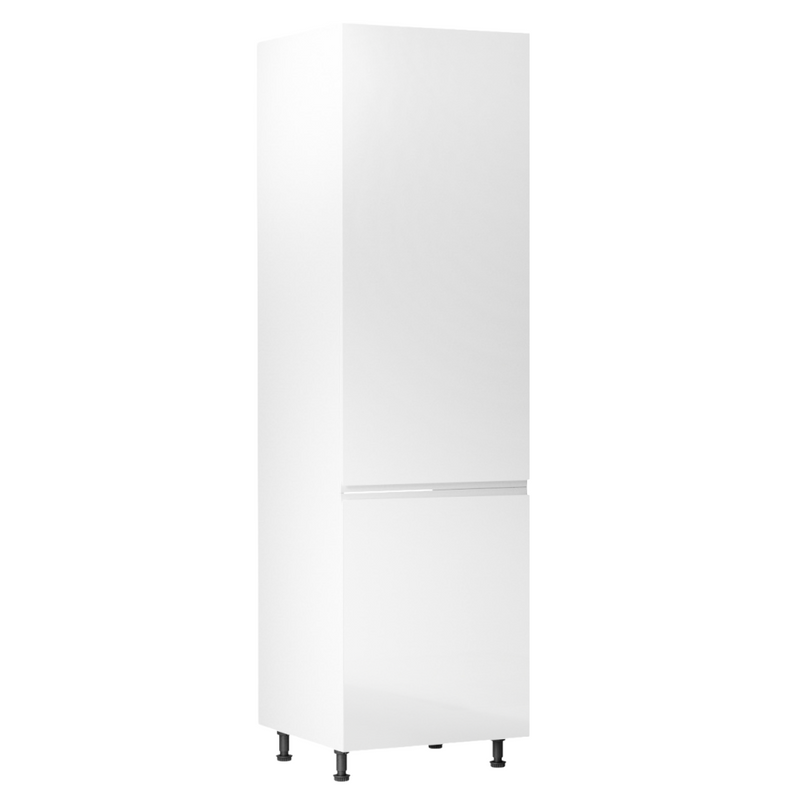 Élelmiszer szekrény, fehér/fehér extra magasfényű, jobbos, AURORA D60R