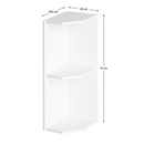 Felső sarokszekrény, fehér, AURORA G25PZ