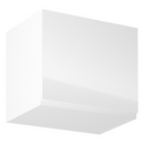 Felsőszekrény, fehér/fehér extra magasfényű, AURORA G50K