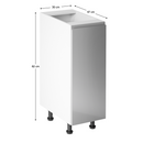 Alsószekrény, fehér/szürke extra magasfényű, jobbos, AURORA D30