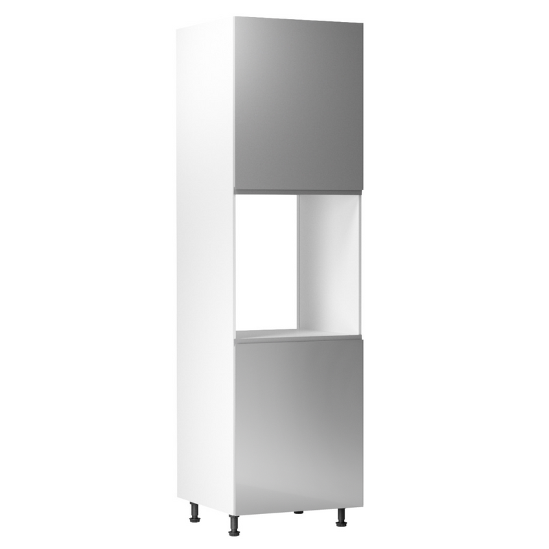 Élelmiszer szekrény, fehér/szürke extra magasfényű, jobb, AURORA D60P