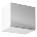 Felsőszekrény, fehér/szürke extra magasfényű, AURORA G50K