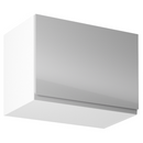 Felsőszekrény, fehér/szürke extra magasfényű, AURORA G60K