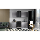 Szekrény a beépíthető hűtőhöz Aurora D60ZL, fehér, szürke