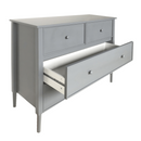 Komód, szürke, AVIELA