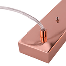 Függőlámpa retro stílusban, fém, rose gold, AVIER TYP 4