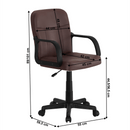 Irodai fotel, barna,  AYLA NEW